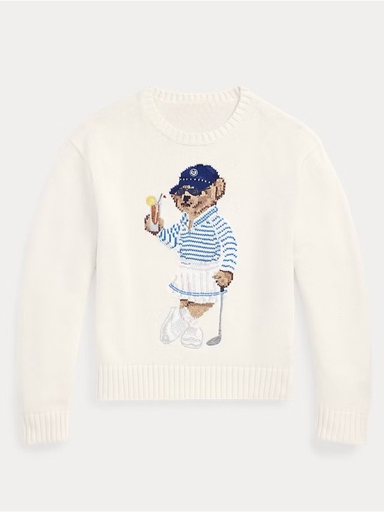 Polo Ralph Lauren Sweaters - NEW: Ralph Lauren Polo Bear Sweater Golf - US Medium